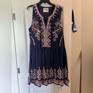 Cute Navy boutique dress 2X